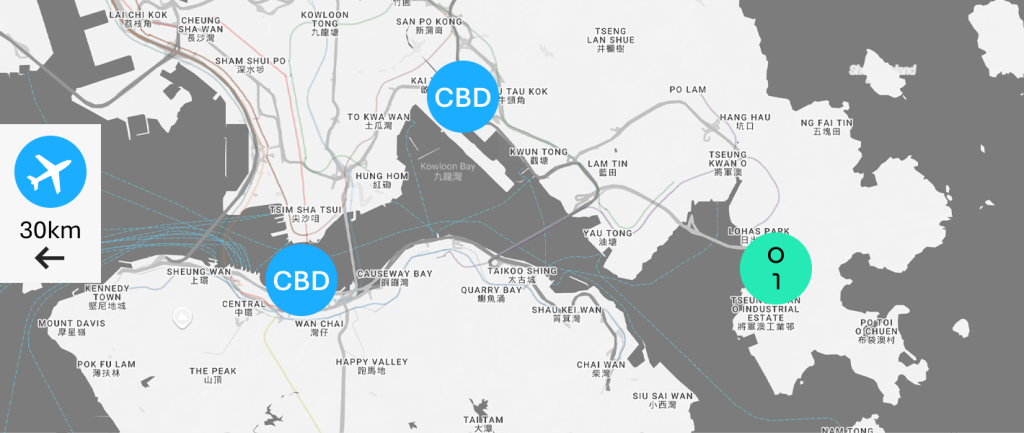Hong Kong Data Centre Location Map